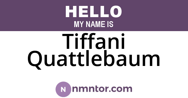 Tiffani Quattlebaum