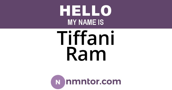 Tiffani Ram