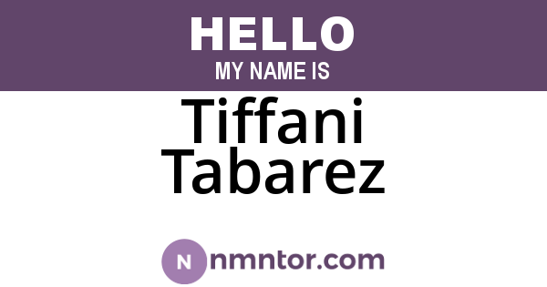 Tiffani Tabarez