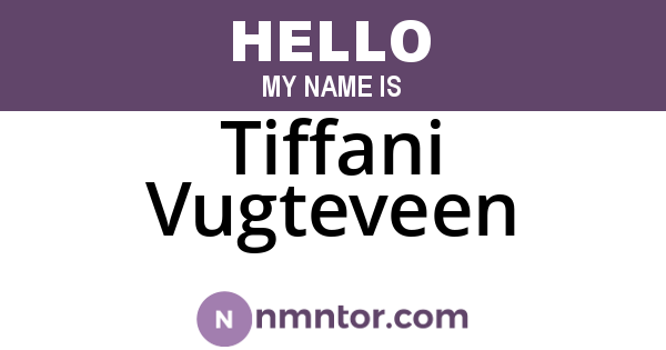 Tiffani Vugteveen