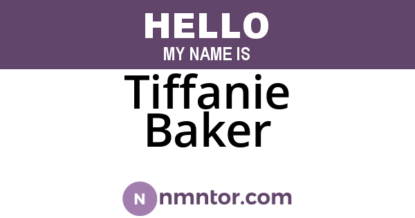 Tiffanie Baker