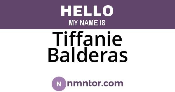 Tiffanie Balderas