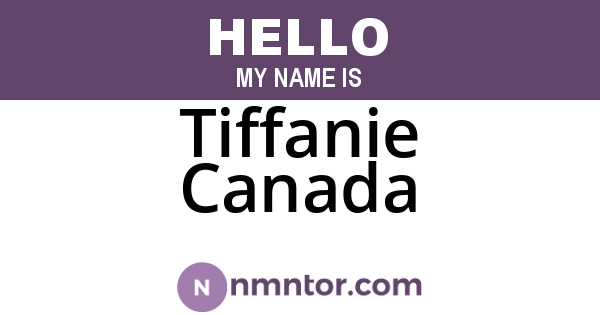 Tiffanie Canada