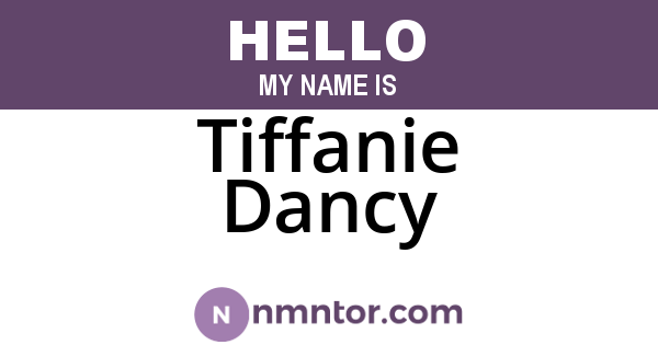 Tiffanie Dancy