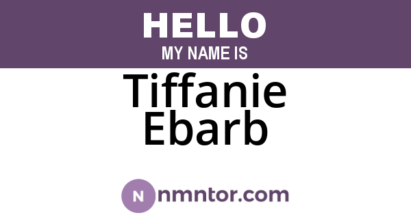 Tiffanie Ebarb