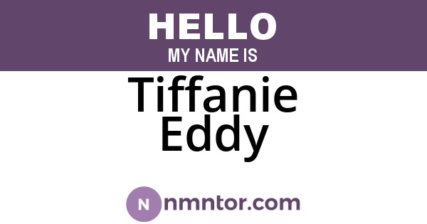 Tiffanie Eddy