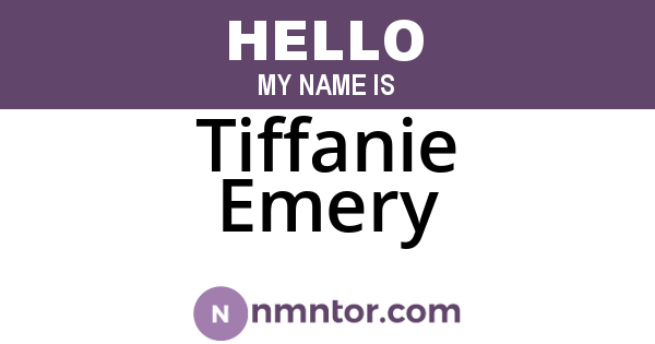 Tiffanie Emery