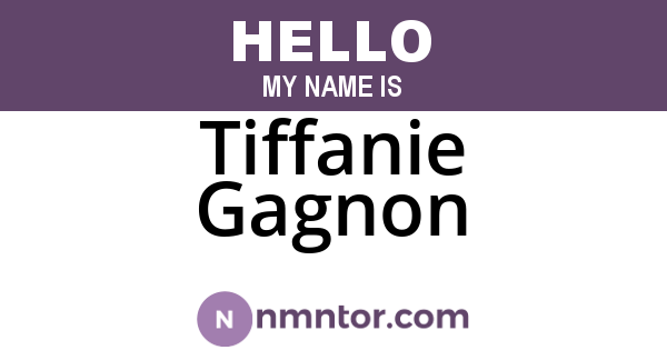 Tiffanie Gagnon