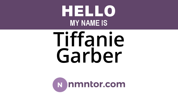 Tiffanie Garber