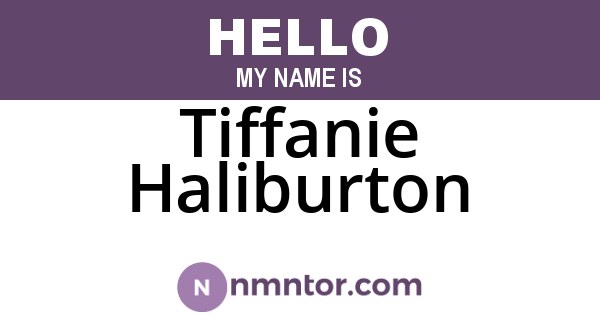 Tiffanie Haliburton