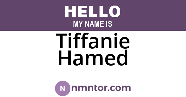 Tiffanie Hamed