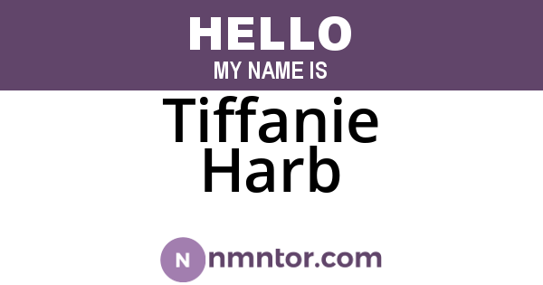 Tiffanie Harb