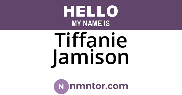 Tiffanie Jamison