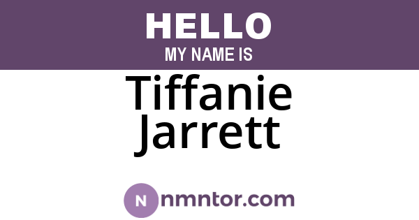 Tiffanie Jarrett