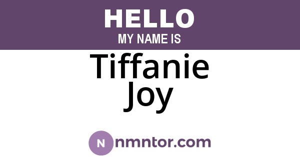 Tiffanie Joy
