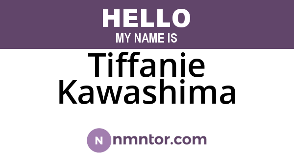 Tiffanie Kawashima