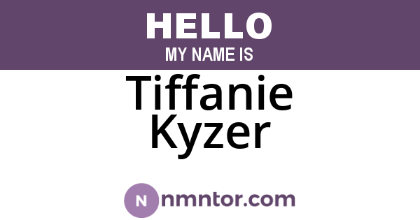 Tiffanie Kyzer