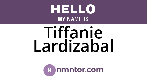 Tiffanie Lardizabal