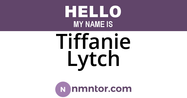 Tiffanie Lytch