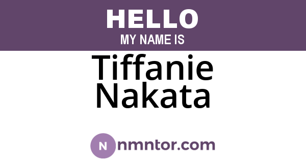 Tiffanie Nakata