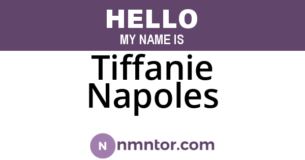 Tiffanie Napoles