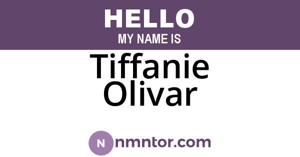 Tiffanie Olivar