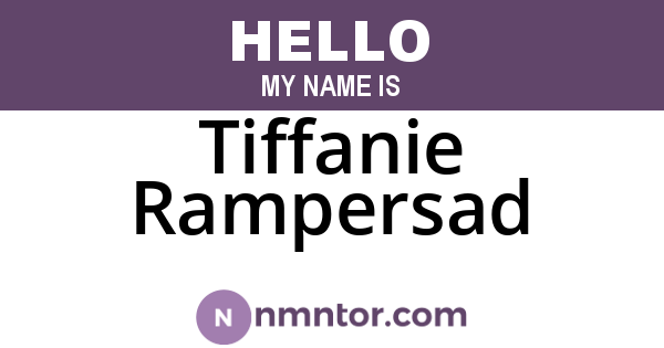 Tiffanie Rampersad