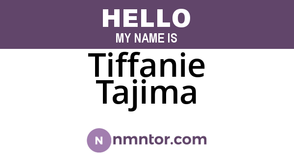 Tiffanie Tajima