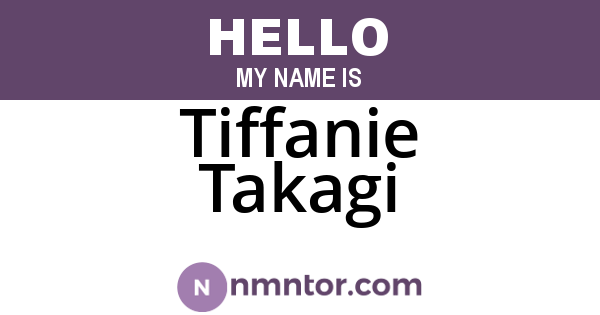 Tiffanie Takagi