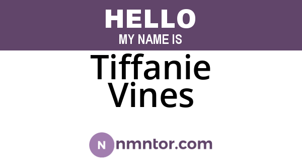 Tiffanie Vines