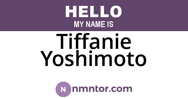 Tiffanie Yoshimoto