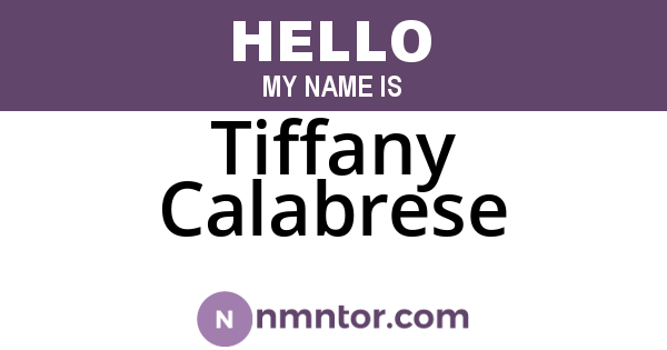 Tiffany Calabrese