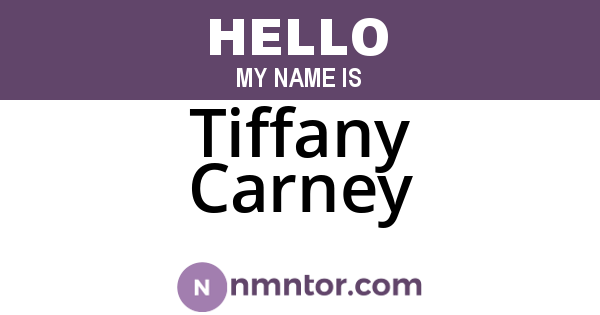 Tiffany Carney