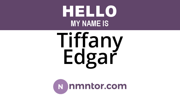 Tiffany Edgar