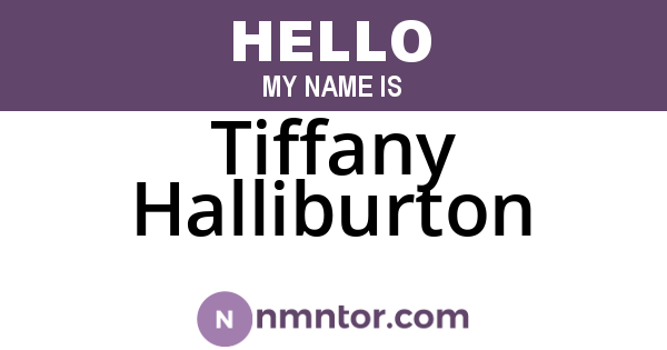 Tiffany Halliburton
