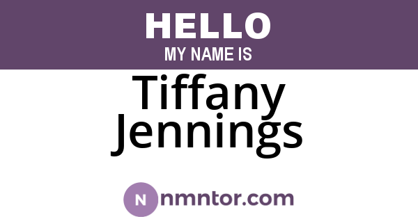 Tiffany Jennings