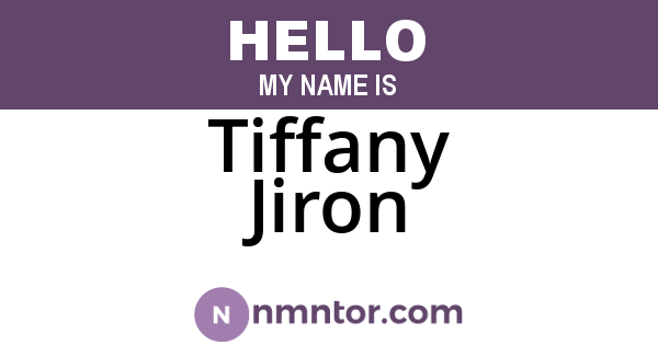 Tiffany Jiron