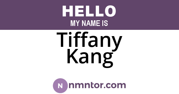 Tiffany Kang