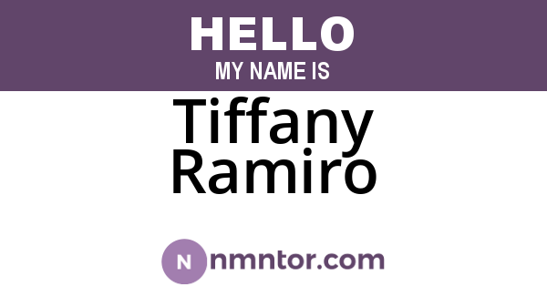 Tiffany Ramiro
