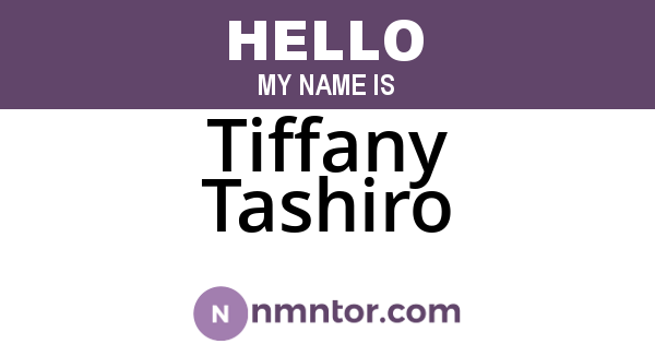 Tiffany Tashiro