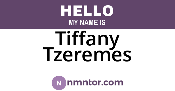 Tiffany Tzeremes