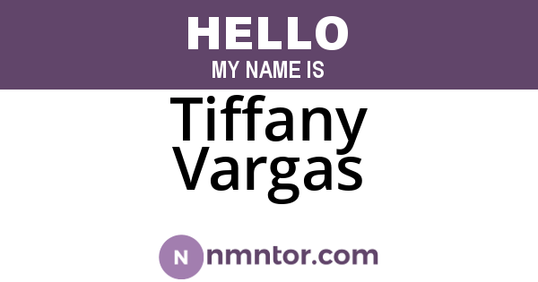 Tiffany Vargas