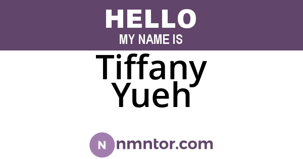 Tiffany Yueh