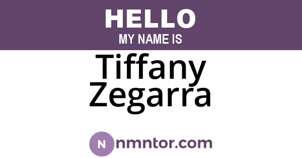 Tiffany Zegarra