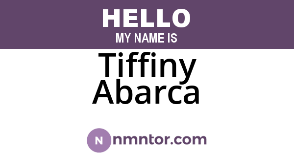 Tiffiny Abarca