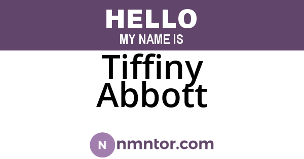 Tiffiny Abbott