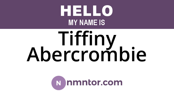 Tiffiny Abercrombie