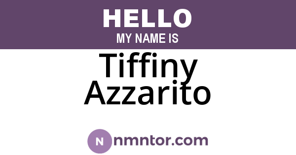 Tiffiny Azzarito