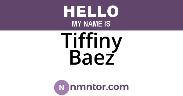 Tiffiny Baez