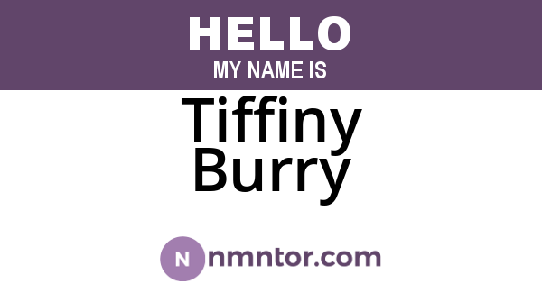 Tiffiny Burry